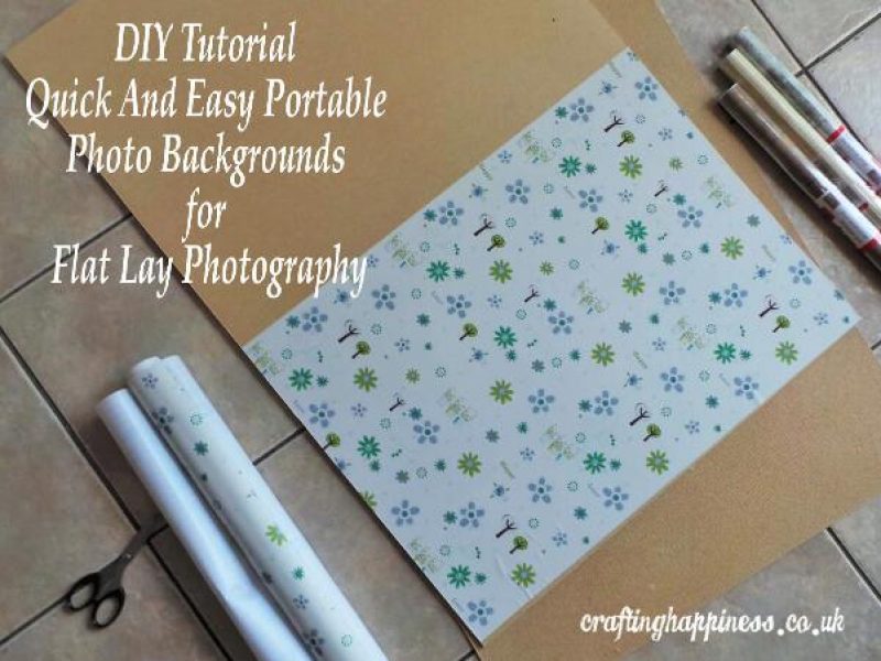 DIY Tutorial Quick And Easy Portable Photo Backgrounds for Flat Lay Photography