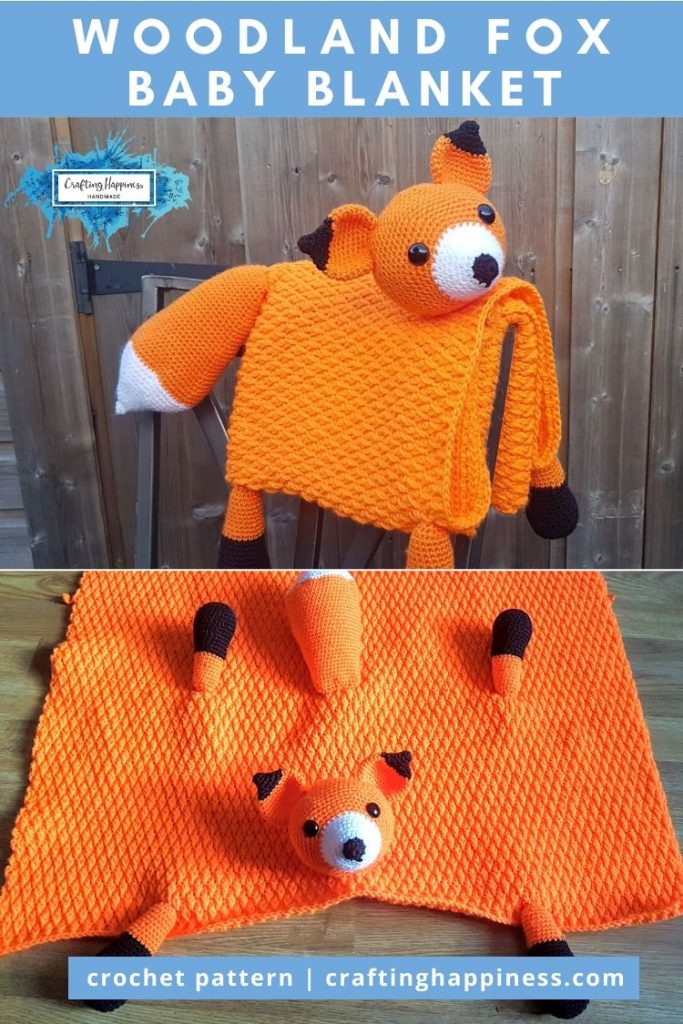 Fox Baby Blanket by Crafting Happiness PINTEREST POSTER 6