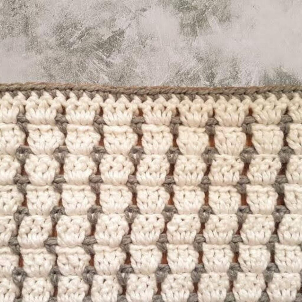 BLOG PHOTO SWATCH 1 - Crochet Block Stitch CRAFTING HAPPINESS