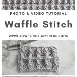 Waffle Stitch by Crafting Happiness MAIN PINTEREST POSTER 1