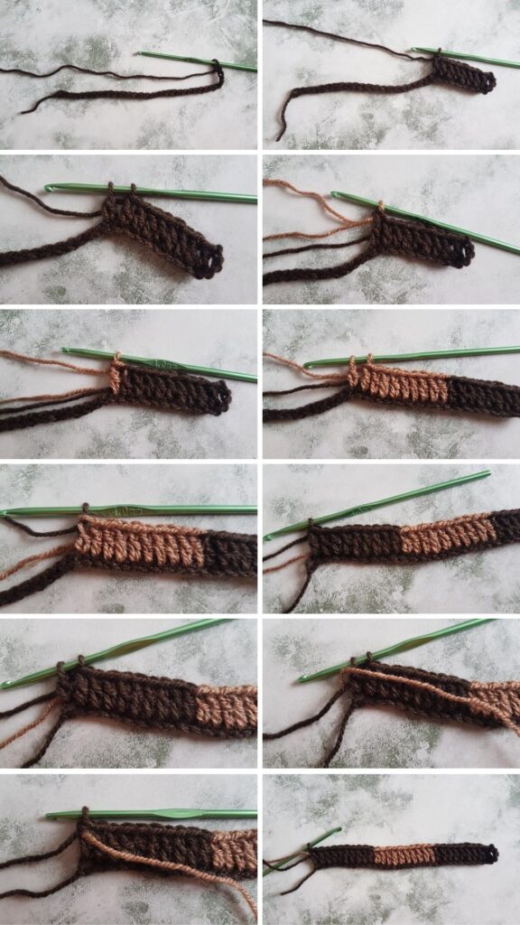 BLOG PHOTO COLLAGE 1 - Crochet Gingham Pattern Crafting Happiness