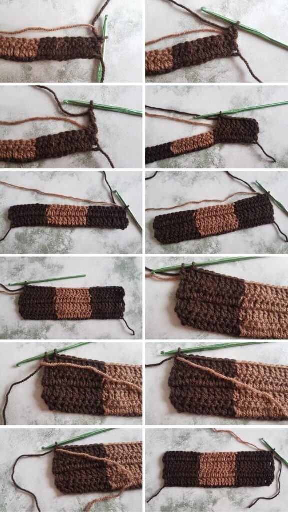 BLOG PHOTO COLLAGE 3 - Crochet Gingham Pattern Crafting Happiness