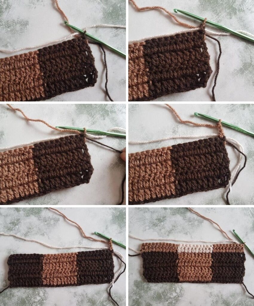 BLOG PHOTO COLLAGE 4 - Crochet Gingham Pattern Crafting Happiness