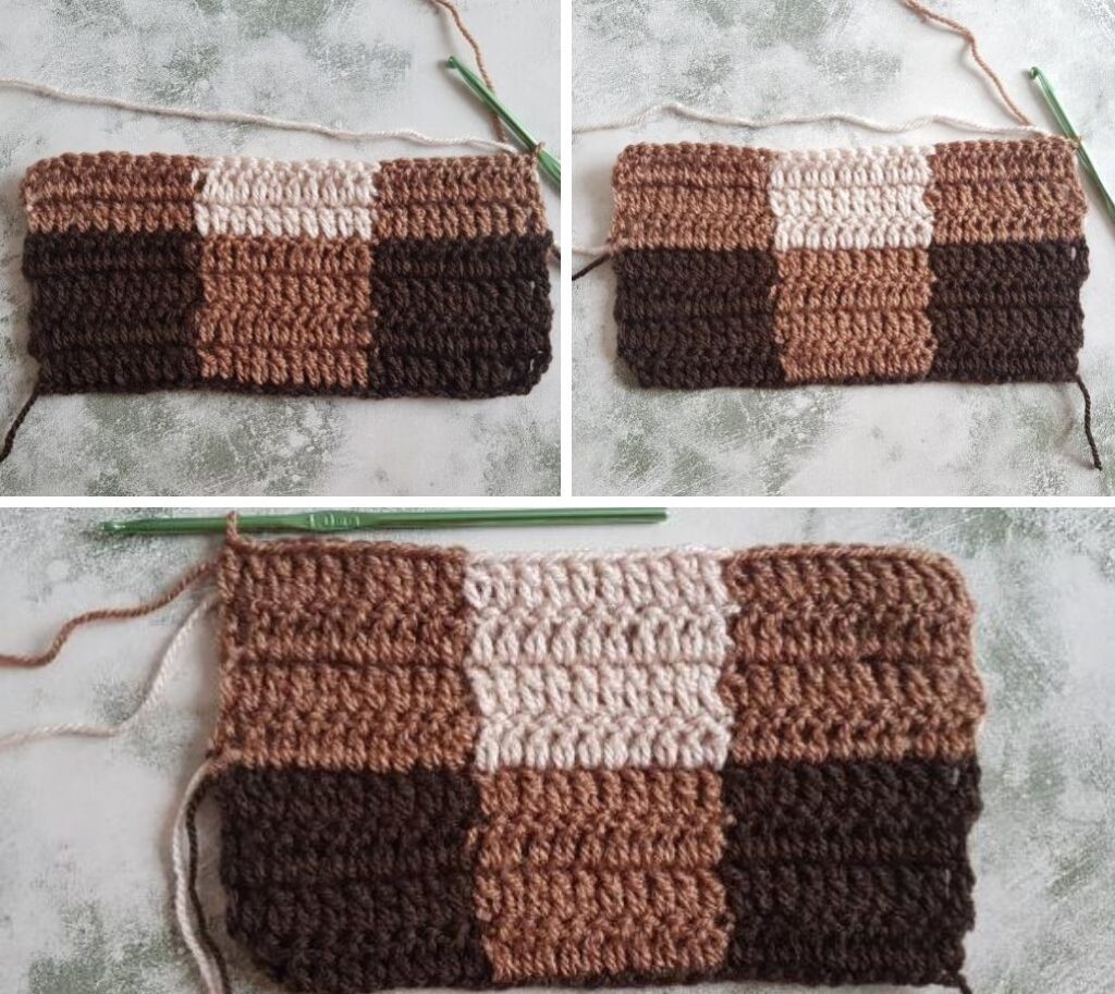 BLOG PHOTO COLLAGE 5 - Crochet Gingham Pattern Crafting Happiness