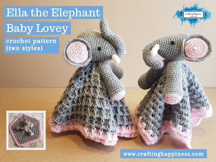 Ella the Elephant Baby Lovey Baby Lovey by Crafting Happiness FACEBOOK POSTER