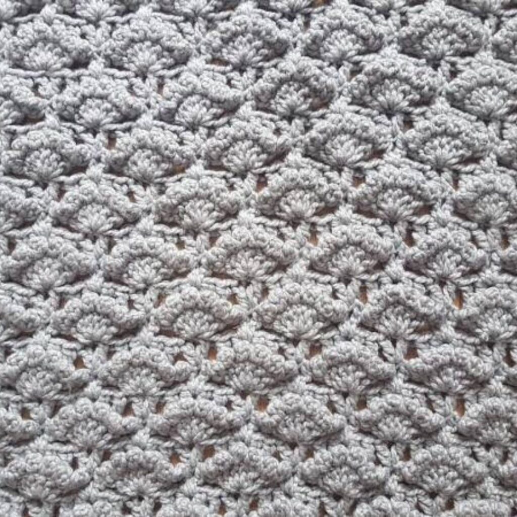 BLOG PHOTO SWATCH 1 - Textured Shell Stitch CRAFTING HAPPINESS