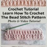 How To Crochet The Alpine Stitch Step By Step Photo And Video Tutorial by Crafting Happiness