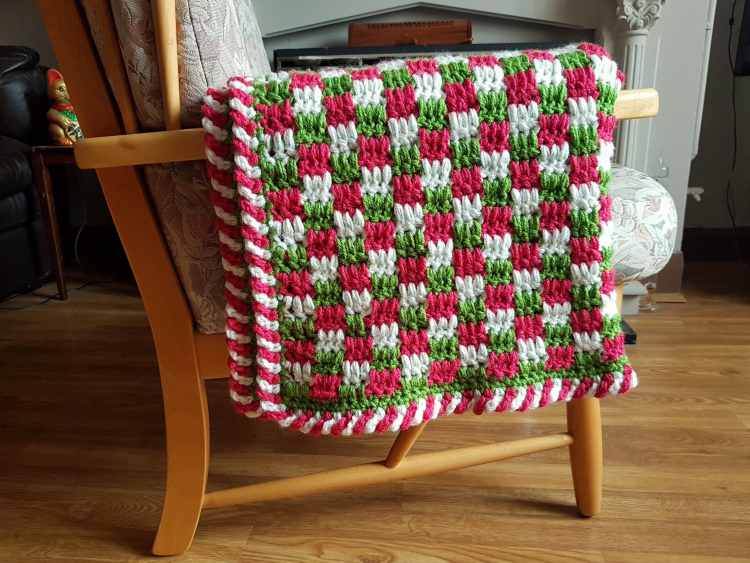 Baby's First Christmas Blanket Free Crochet Pattern by Crafting Happiness
