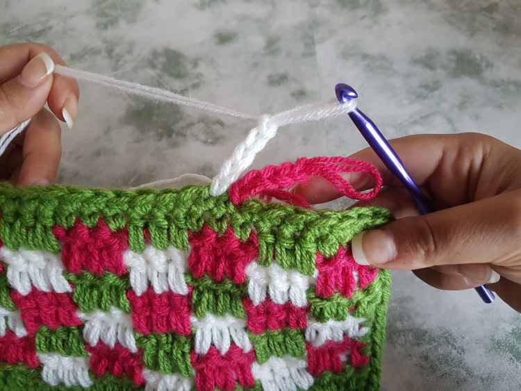 Easy Crochet Candy Cane Border For Beginners - Simple Crochet Border For Baby Blanket 1