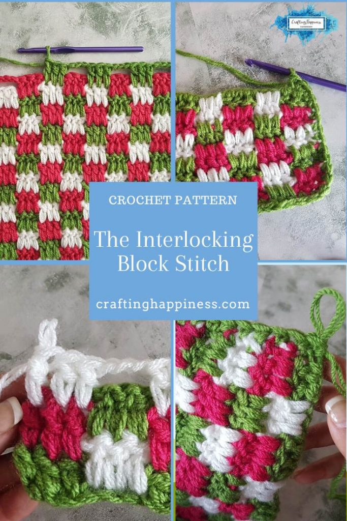 Easy Crochet Candy Cane Border For Beginners - Simple Crochet Border For Baby Blanket PINTEREST POSTER