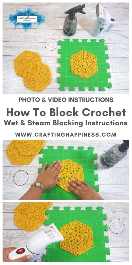 How To Block Crochet Wet & Steam Blocking Instructions