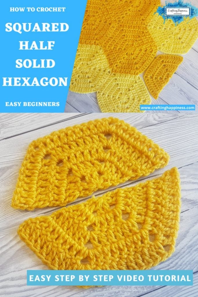 Half Solid Hexagon Squared Half Easy For Beginners Video Tutorial 1