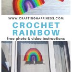 Crochet Rainbow Pattern For Window Display Or Wall hanging