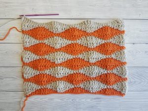Textured Rolling Waves Crochet Pattern - Crafting Happiness