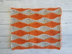 Textured Rolling Waves Crochet Pattern - Crafting Happiness