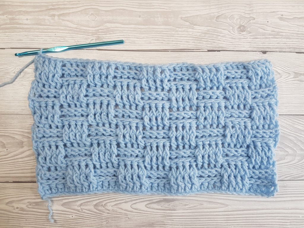 Basketweave Stitch - Crochet Swatch