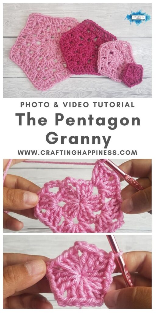 The Pentagon Granny by Crafting Happiness MAIN PINTEREST POSTER 1
