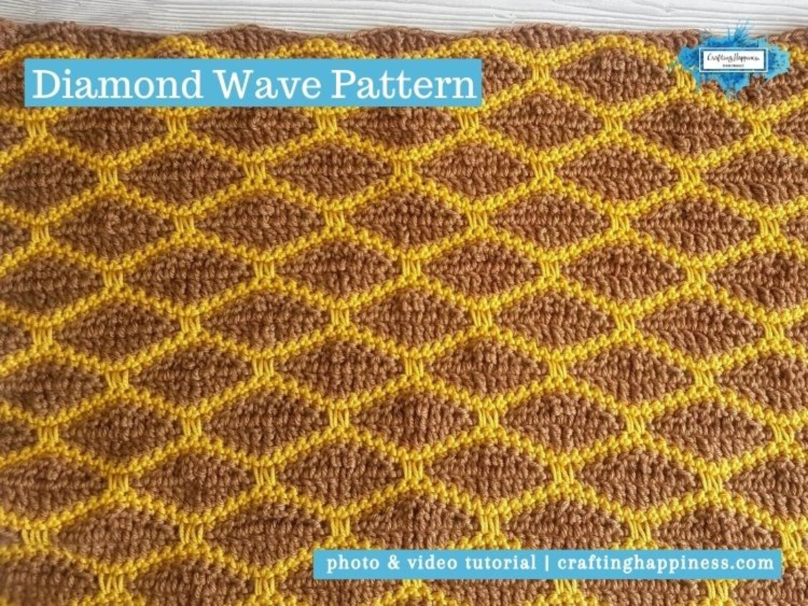 Diamond Wave Pattern by Crafting Happiness FACEBOOK POSTER