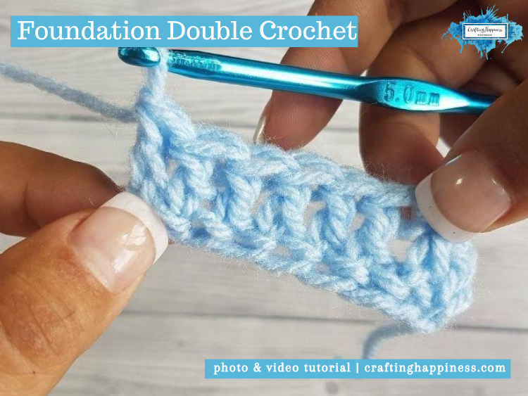 Foundation Double Crochet (FDC) by Crafting Happiness FACEBOOK POSTER