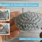 The Regular & Invisible Decrease In The Round For Amigurumi by Crafting Happiness FACEBOOK POSTER