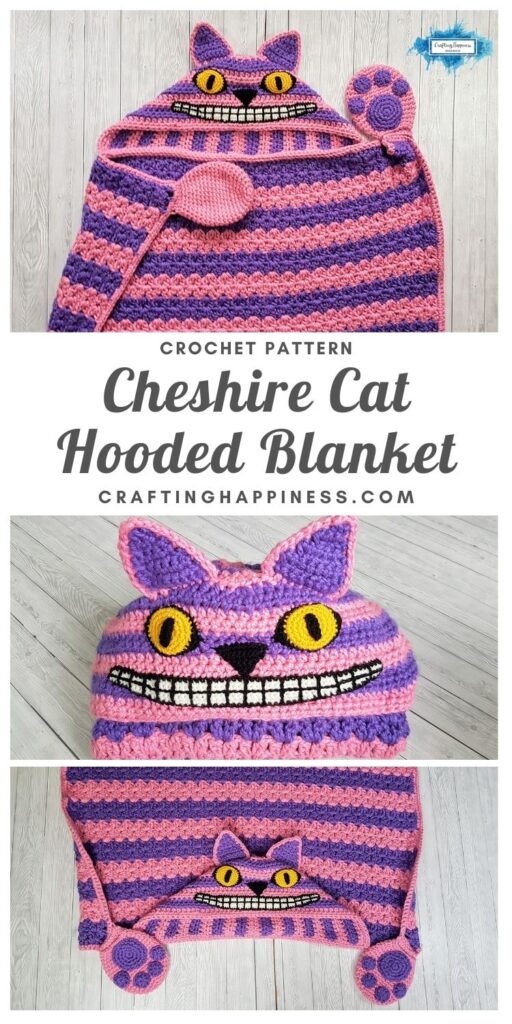 Cheshire Cat Hooded Blanket MAIN PINTEREST POSTER