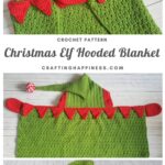 MAIN PINTEREST POSTER Christmas Elf Hooded Blanket