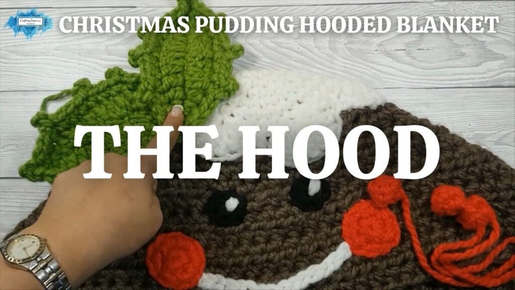 CHRISTMAS PUDDING HOODED BLANKET - THE HOOD