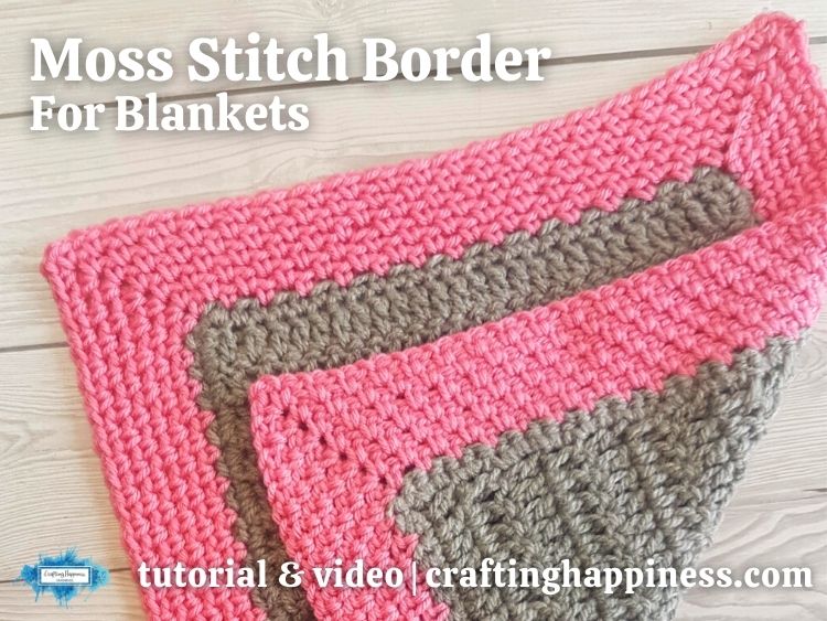 FB BLOG POSTER - Moss Stitch Border For Blankets