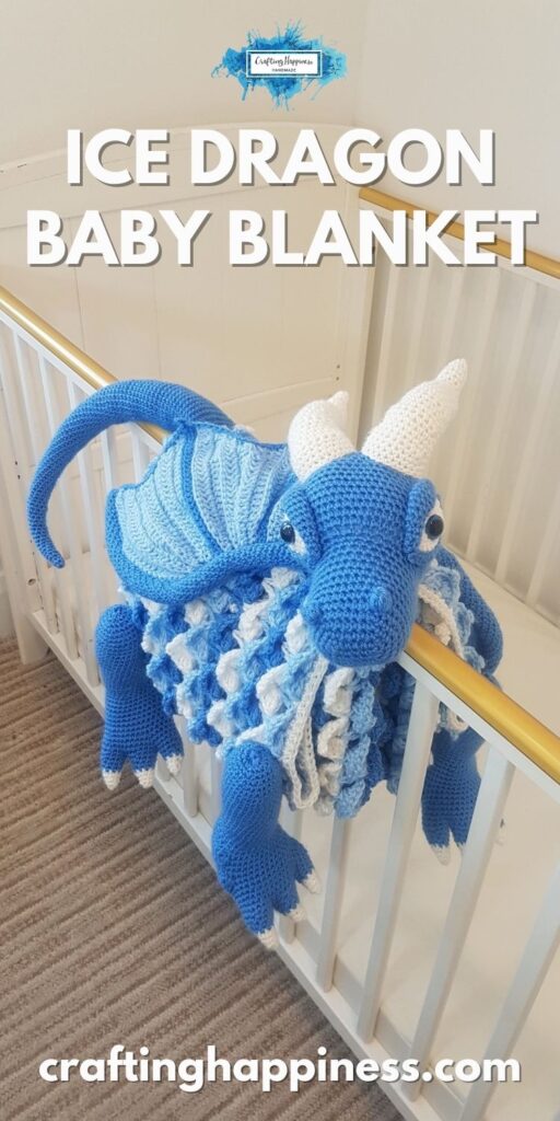 PIN 2 BLOG POSTER - Ice Dragon Baby Blanket Crochet Pattern