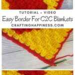 MAIN PIN BLOG POSTER Easy Border For C2C Blankets _ Crafting Happiness