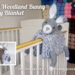 FACEBOOK BLOG POSTER - 3in1 Woodland Bunny Baby Blanket Crafting Happiness