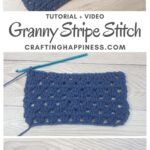 MAIN PIN BLOG POSTER Granny Stripe Stitch Crafting Happiness