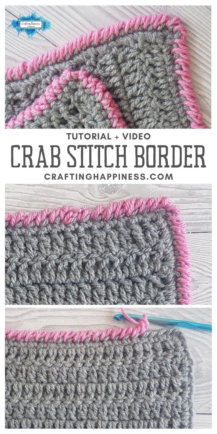 Reverse Single Crochet (Crab Stitch) Border Tutorial Video Crafting