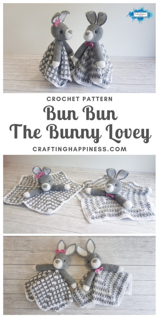 MAIN PINTEREST POSTER - Bun Bun The Bunny Lovey Crafting Happiness