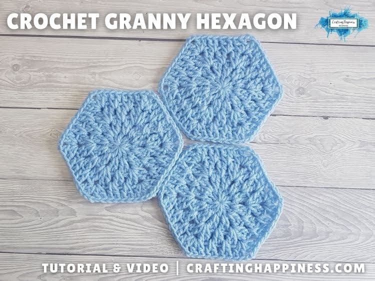 FB BLOG POSTER - Crochet Granny Hexagon Crafting Happiness