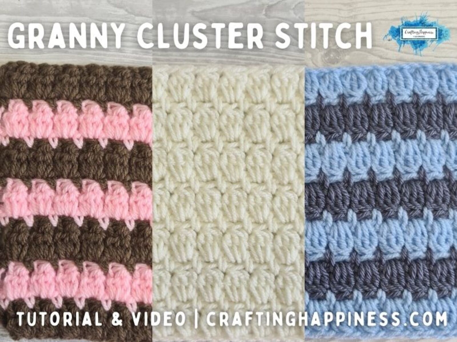 FB BLOG POSTER 2 - Granny Cluster Stitch Crafting Happiness