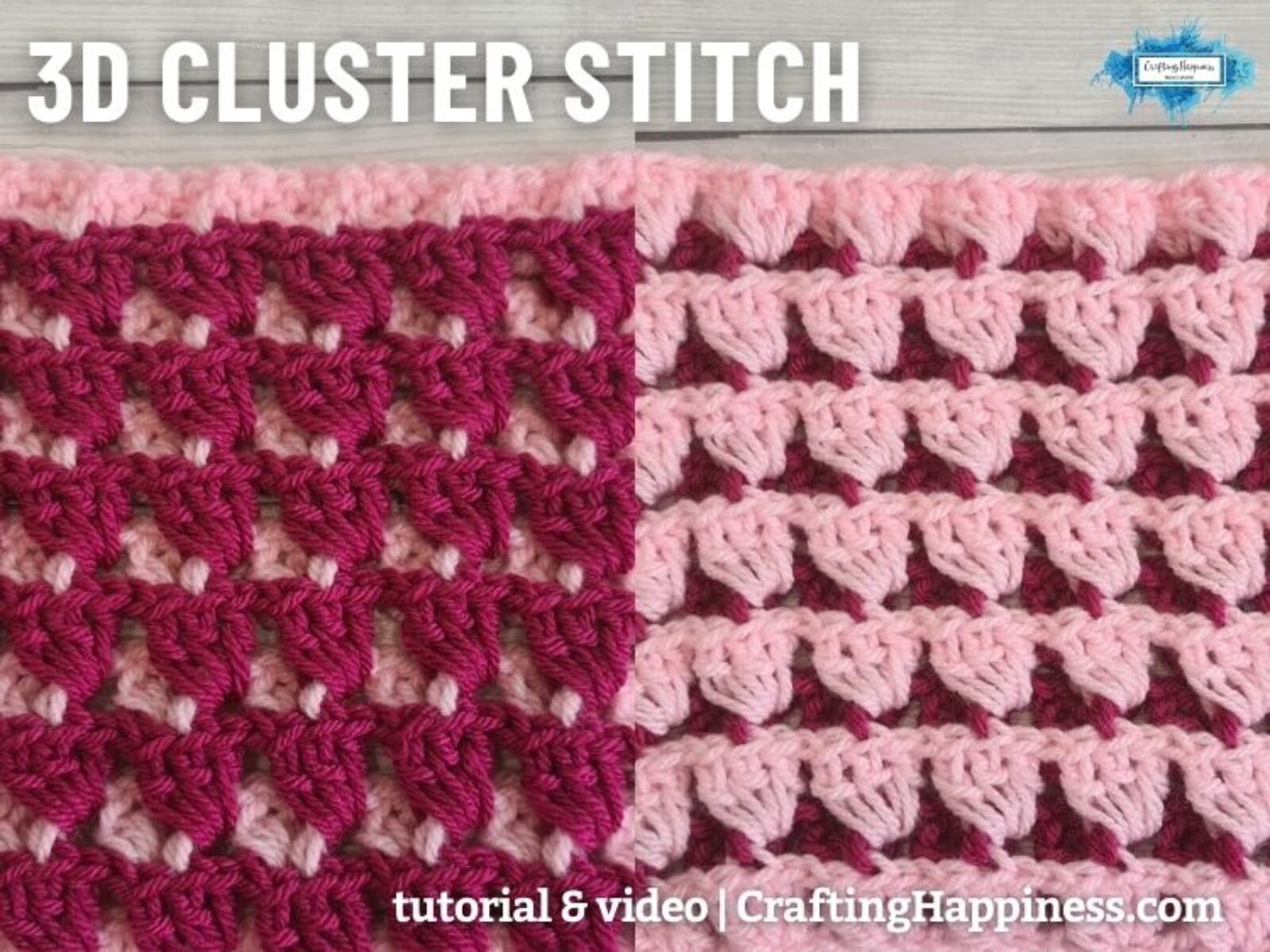 FB BLOG POSTER - 3D Cluster Stitch Crafting Happiness