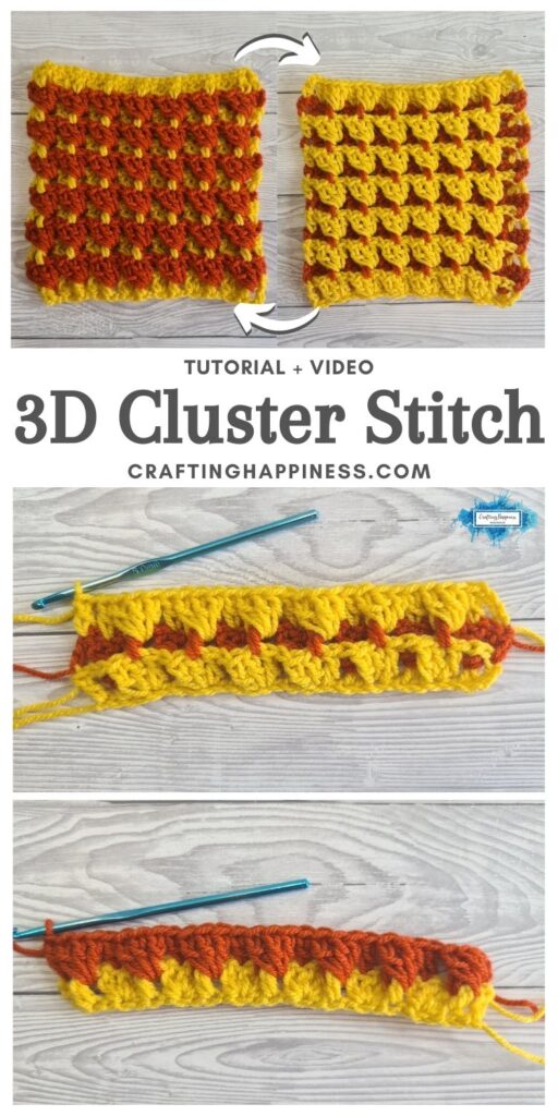 MAIN PIN BLOG POSTER 3D Cluster Stitch Crafting Happiness