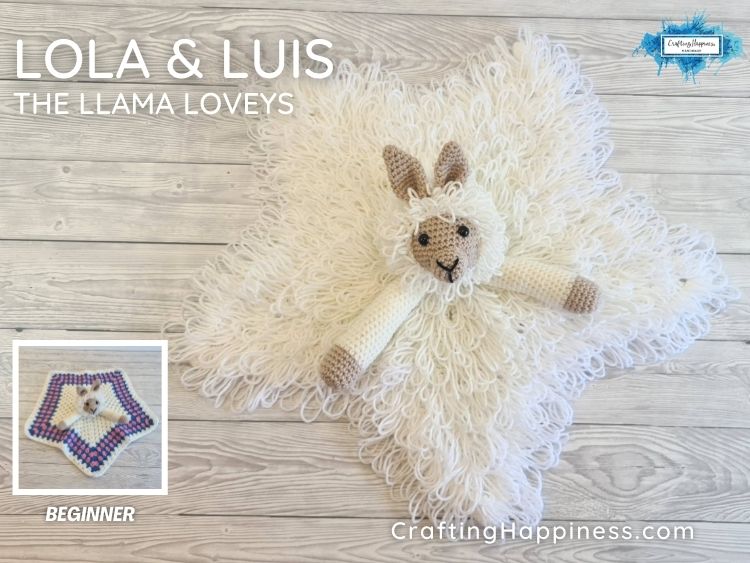 FACEBOOK BLOG POSTER - Lola and Luis The Llama Loveys Crafting Happiness
