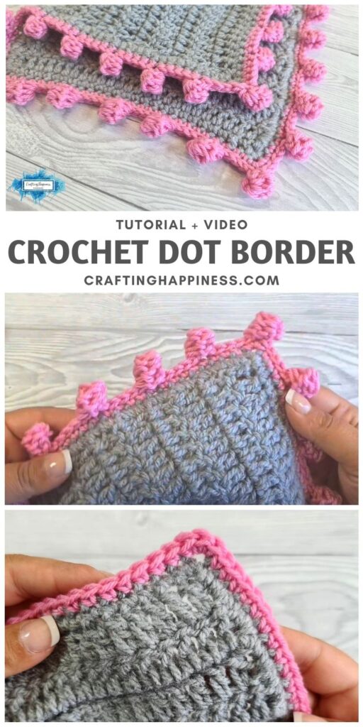 MAIN PIN BLOG POSTER - Crochet Dot Border Crafting Happiness