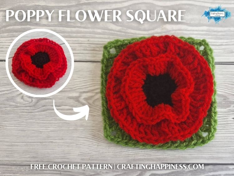 FB BLOG POSTER - Poppy Flower Square Crafting Happiness