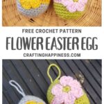 MAIN PIN BLOG POSTER Flower Easter Egg Crafting Happiness