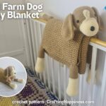 FB BLOG POSTER - 3in1 Farm Dog Baby Blanket Crafting Happiness