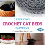 7 Free Cozy Cat Bed Crochet Patterns PIN 1