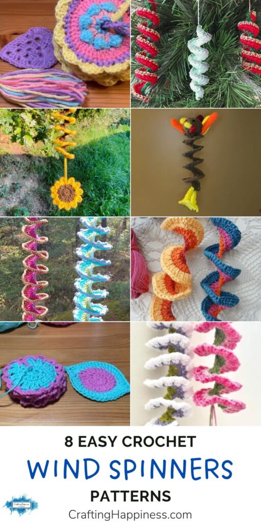 8 Easy Crochet Wind Spinner Patterns PIN 3