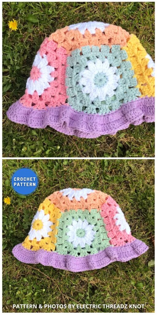 Daisy Bell Bucket Hat - 8 Crochet Bucket Hat Patterns For Summer