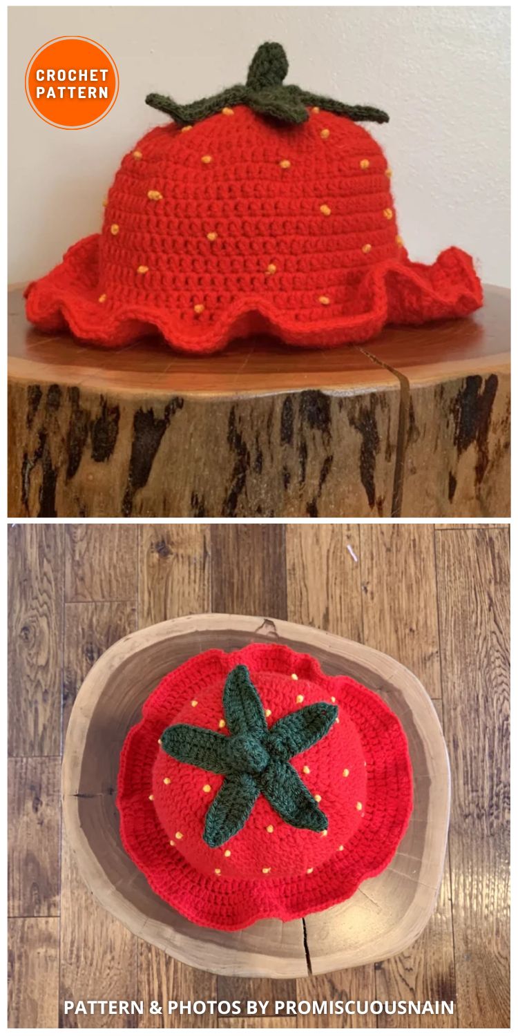 Strawberry Crochet Bucket Hat - 8 Cute Crochet Strawberry Bucket Hat Patterns