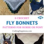 6 Crochet Fly Bonnet Patterns For Horse Or Pony PIN 1