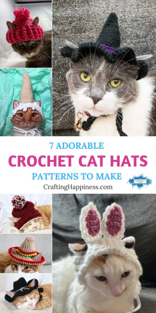 7 Adorable Crochet Cat Hat Patterns To Make PIN 1