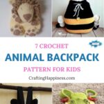 7 Crochet Animal Backpack Patterns For Kids PIN 1
